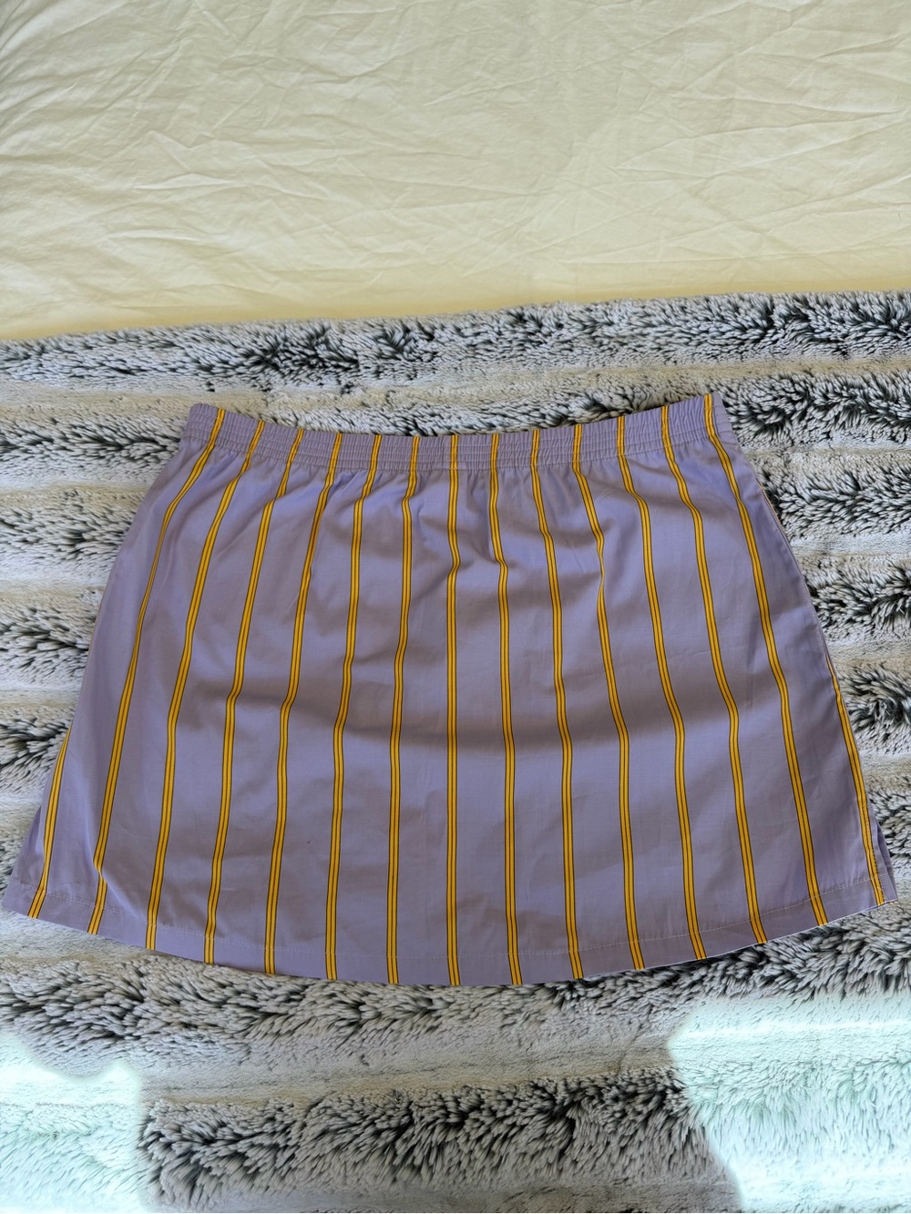 CISSA Stripe Cotton Pull-On Miniskirt - Picture 6 of 6